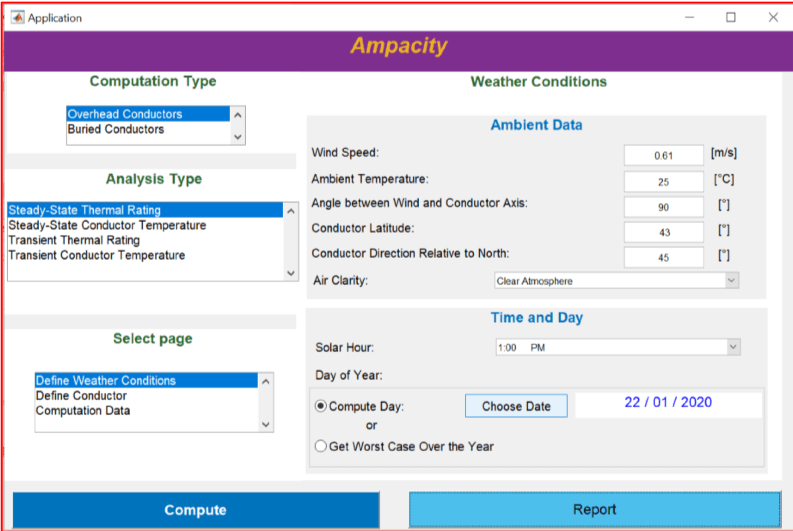 AMPACITY Software for Bare Overhead Conductors and Bare Buried Conductors